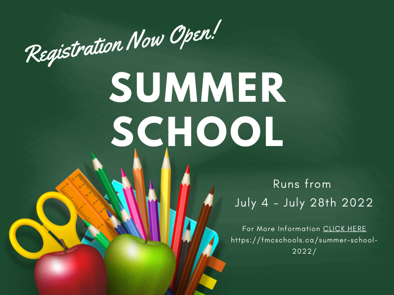 Summer School Registration Now Open! Fort McMurray Public School Division